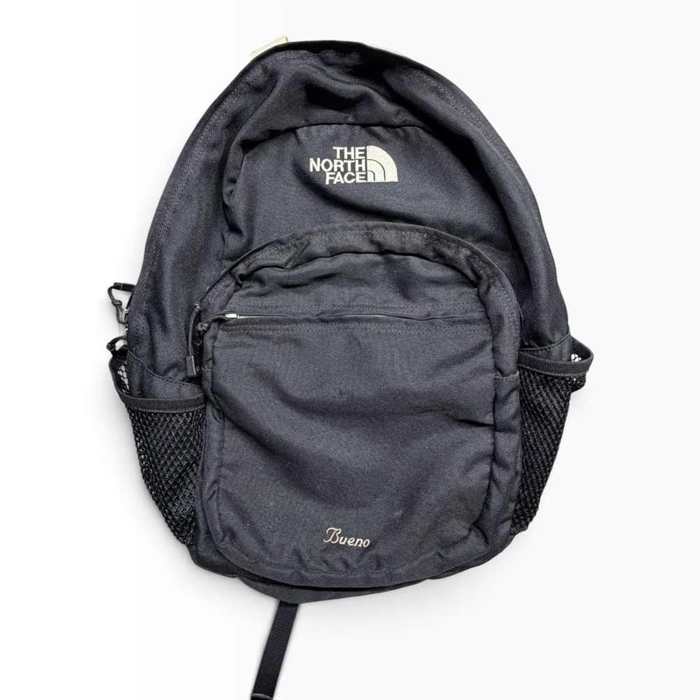 The North Face Black Daypack Backpack Embroidered Logo Bueno 133633